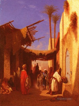 ダマスカスの街路 その1 アラビア東洋学者 シャルル・テオドール・フレール Oil Paintings